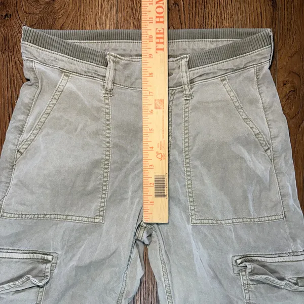 American Eagle Cargo Pants Womens 00 Regular‎ Green Khaki Utility Stretch Baggy - Image 8