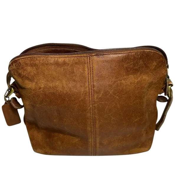 COACH Vintage Tan Leather Madison Pierre 4131 Shoulder Crossbody Bag Very Rare - Image 3