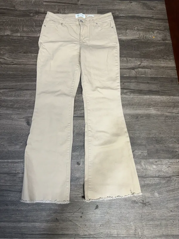 RE/Generation Flare Jeans Beige 11/30 Tan Size undefined - Image 2