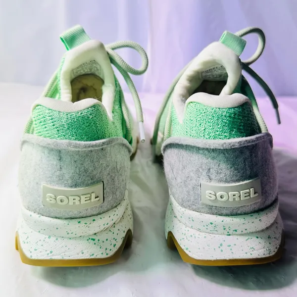 Sorel Mint Green Knit Lace-Up Athletic Sneakers - Image 8