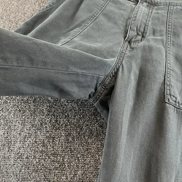 AEROPOSTALE Women's Size M Faded Slate Blue Gray Utility Cargo Pants Canvas Y2K - Image 10