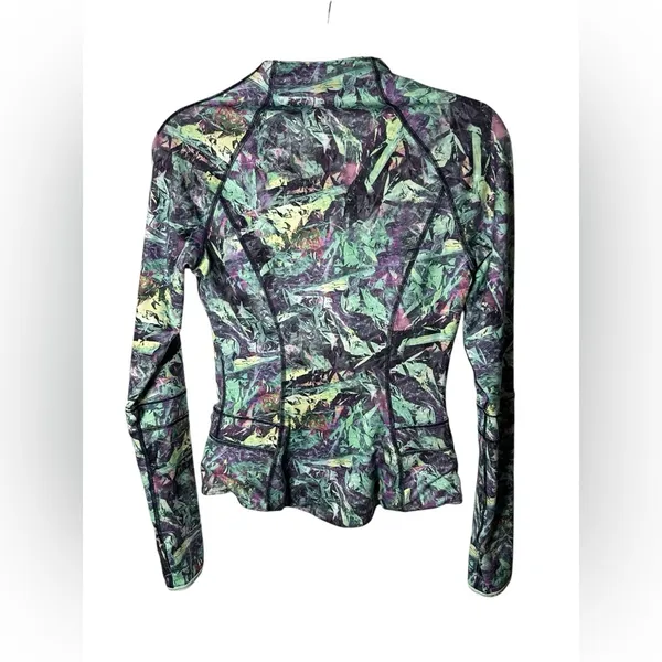 Lululemon Reversible Find Your Bliss Jacket Iridescent Multi Green‎ Size 4 - Image 6