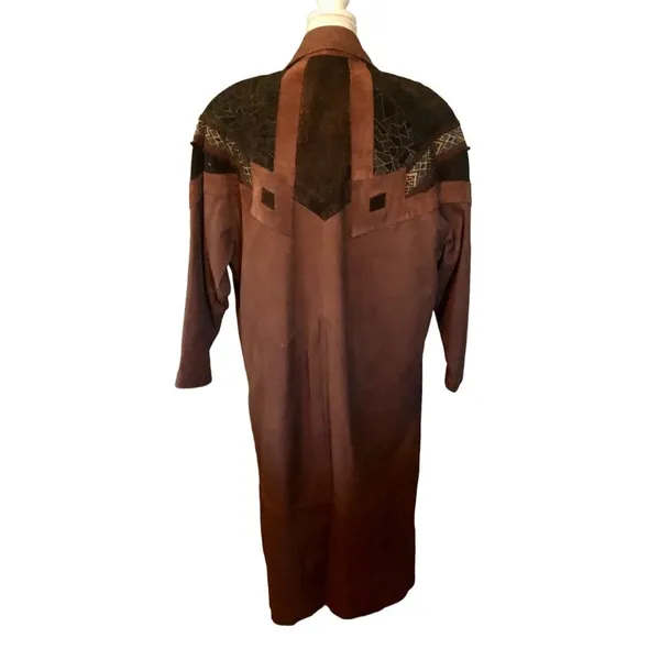 Vintage Wilsons Leather Trench Coat Thinsulate Womens XL Used - Image 4