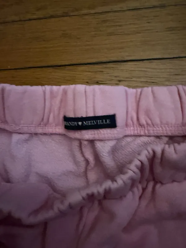Brandy Melville Pink Rosa Sweatpants - Image 3
