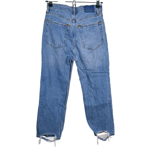 Abercrombie & Fitch Ankle Straight Ultra High Rise Jeans Size 26 Blue Minimalist - Image 3