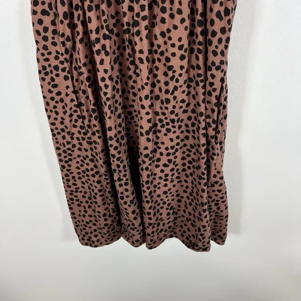 Old Navy NWT‎ Animal Print Linen Blend Mini Dress Women’s Size XS Boho Beach - Image 9