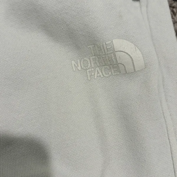 The North Face Women's Fleece Jogger Pants Size L White Elastic Waist Pockets - Image 5