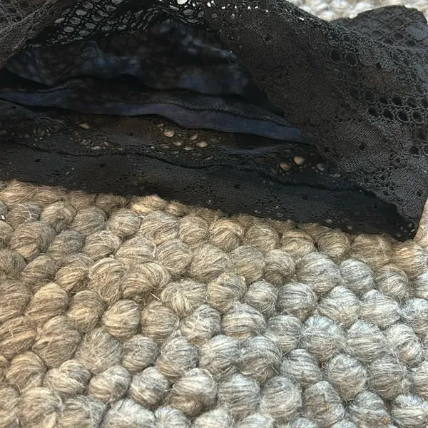 Aerie Black Crochet Bandeau‎ Top Size XS - Image 2