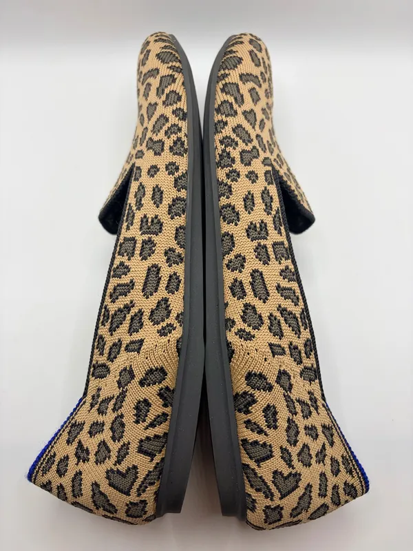 Rothy’s The Loafer Leopard Animal Print Knit Slip On Comfort Flats Women 7 - Image 5
