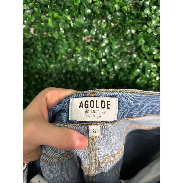 AGOLDE High Rise Straight Jeans Sz 27 - Image 6