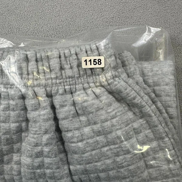 Princess Polly Quilted Sweatpants Womens XS Waffle Knit Jogger Gray High Rise - Image 6