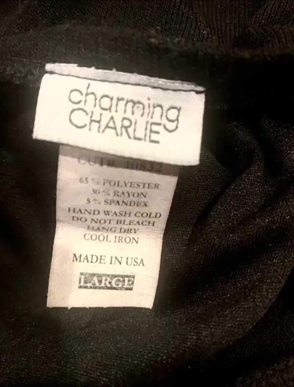 Charming Charlie 2-Piece Black Sequin Halter Set Backless Mock Necktop /skirt - Image 8