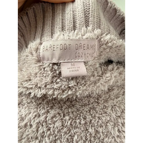 Barefoot Dreams CozyChic Cardigan M Dusky Rose Open Front Sweater Medium - Image 7