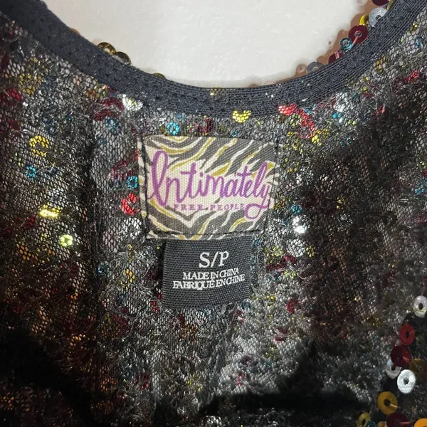 Free People sequin sheer mini dress - Image 3