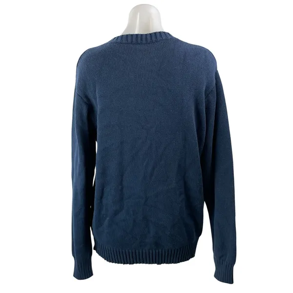 Brandy Melville Women's Dark Blue Long Sleeves American Flag Knit Sweater Top M - Image 3