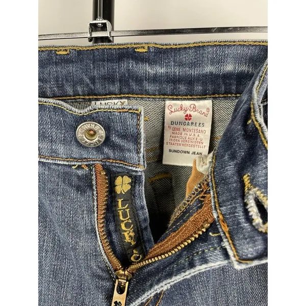 Lucky‎ Brand Women's Sundown Flare Denim Jeans Medium Blue Wash Size 2/26 - Image 7
