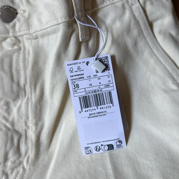 Mango wide leg high waist jean - Image 2