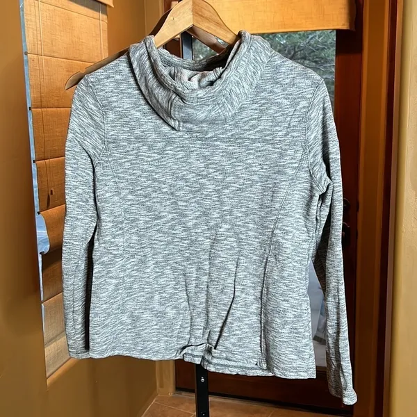 Carhartt Scuba Neck Hoodie Women’s Size Small Heather Gray Workwear Pullover - Image 8