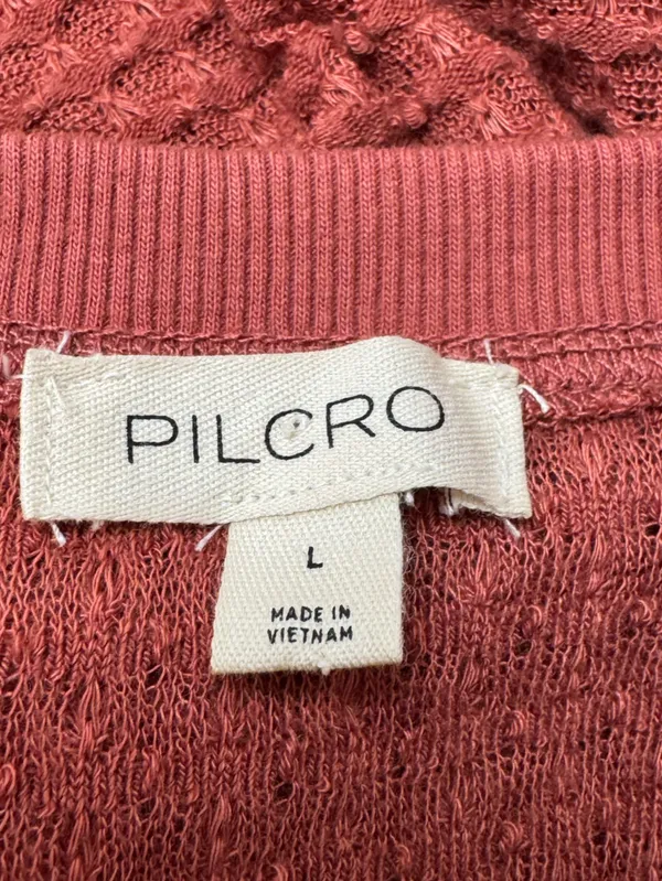 Anthropologie Pilcro Waffle Knit Short Sleeve Shirt Women’s Large - Image 3