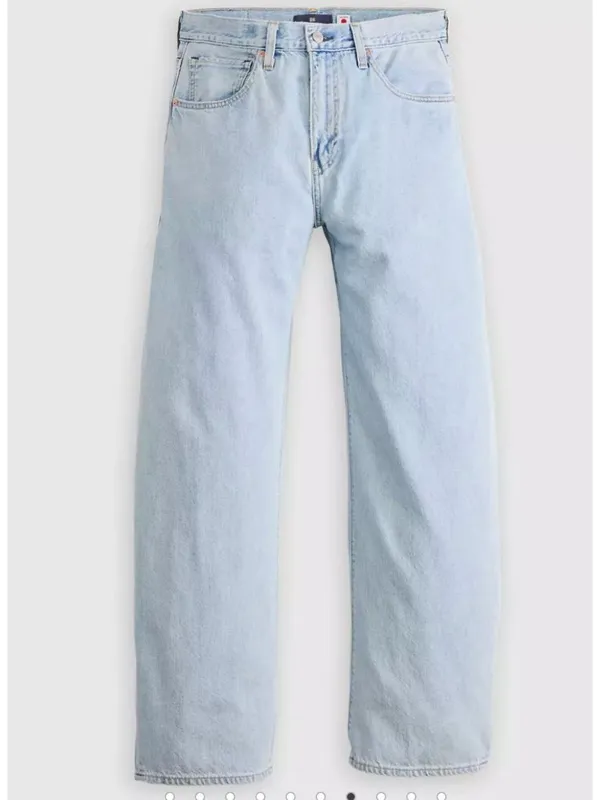 New Levi's 25x31 Blue Label Women's Drop Barrel Jeans Aqua Marine Japanese - Image 5