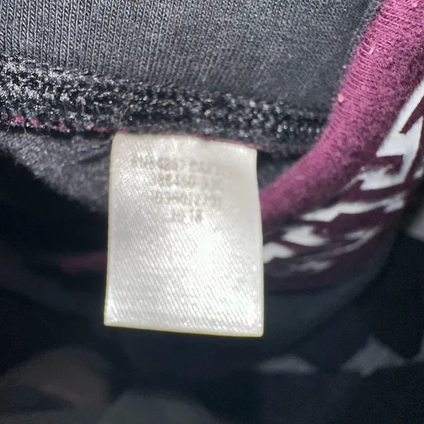 PINK Victoria's Secret Women's Yoga Pants Gray Burgundy Waist‎ Size Medium - Image 6