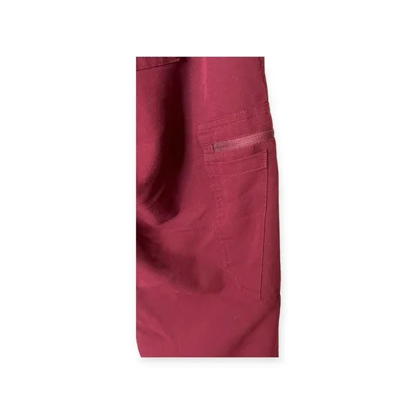FIGS Women’s Yola High Waisted Skinny Scrub Pants XS Burgundy - Image 7