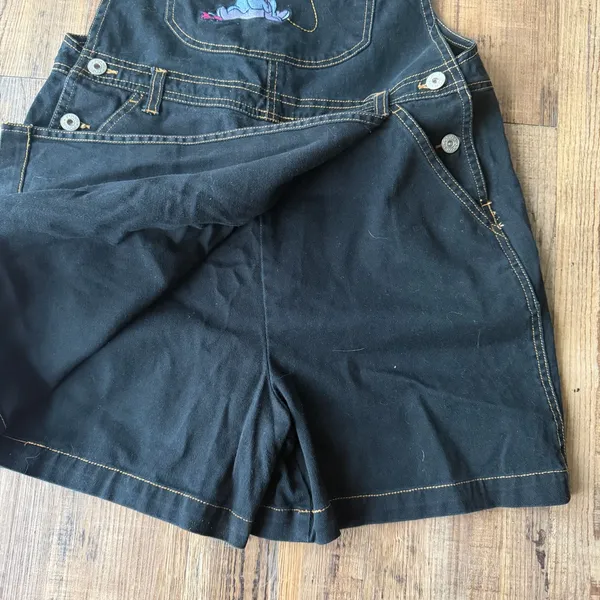 Disney Winnie The Pooh Women’s Vintage Eeyore Skirt Skort Black Overalls Size M - Image 3