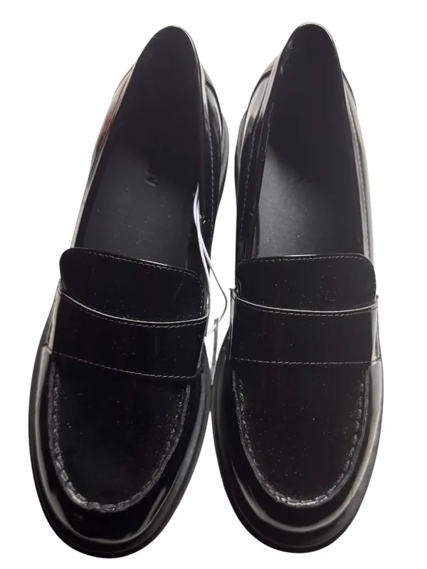 Old Navy Chunky Heel Women's Black Penny Loafers Size 8 New With Tag - Image 9