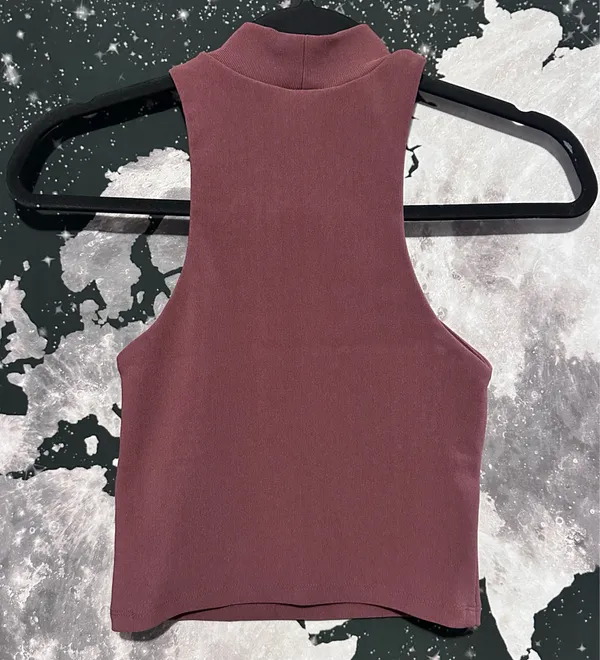Zara Ribbed Halter Neck Crop Top Shirt - Image 4