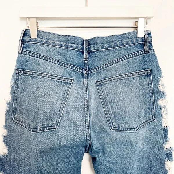 3x1 Higher Ground Jeans Size 25 Blue Denim Button Fly‎ Distressed Alternative - Image 7