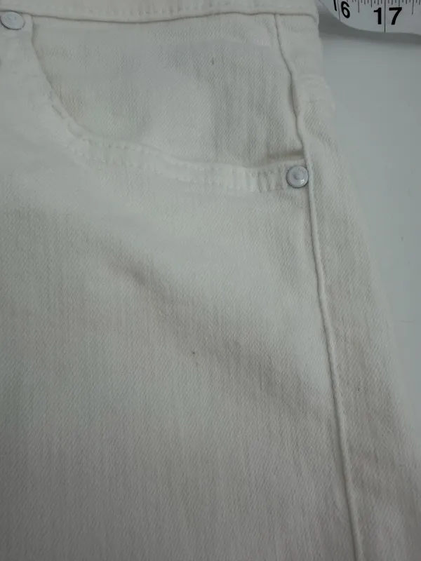 Mother Jeans Women’s 30 White Denim the Insider Crop Step Fray 1157-753 26” - Image 8