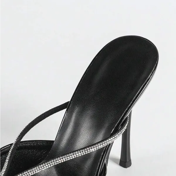 New Without Tag Elegamt Black Heels Size 6.5 - Image 7