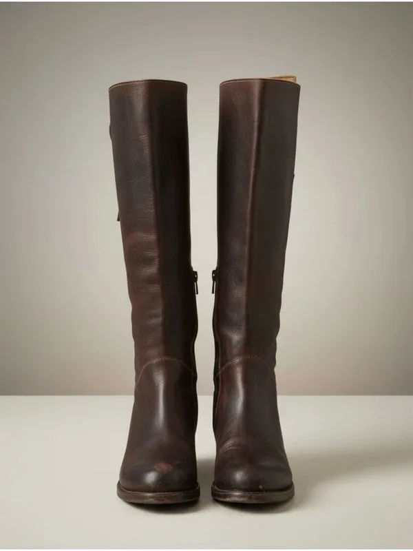 Bed Stu Manchester Brown Leather Knee High Boots Size 8.5 Womens - Image 2