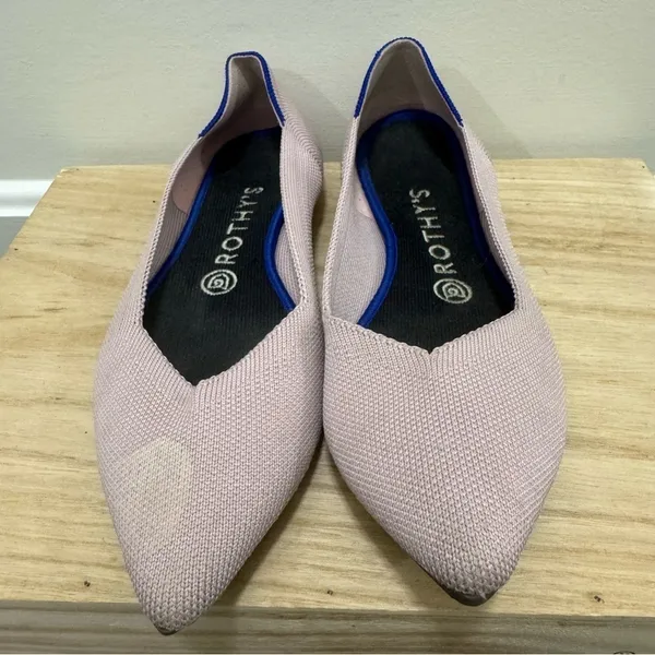 Rothy's The Point‎ Petal Pink Blush Pointed Toe Ballet Flats 8.5 - Image 3