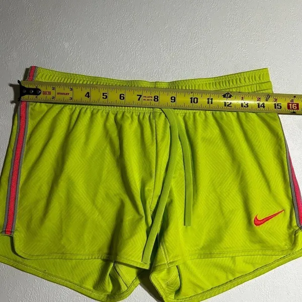 NIKE womens dri fit training running athletic shorts avocado green size xs - Image 5