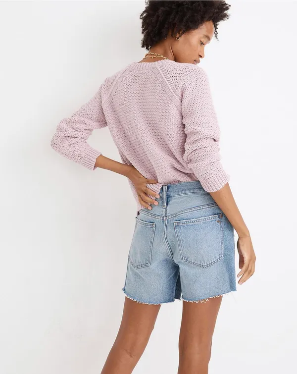 Madewell Womens Relaxed Mid-Length Denim Shorts Size 23 - Image 2