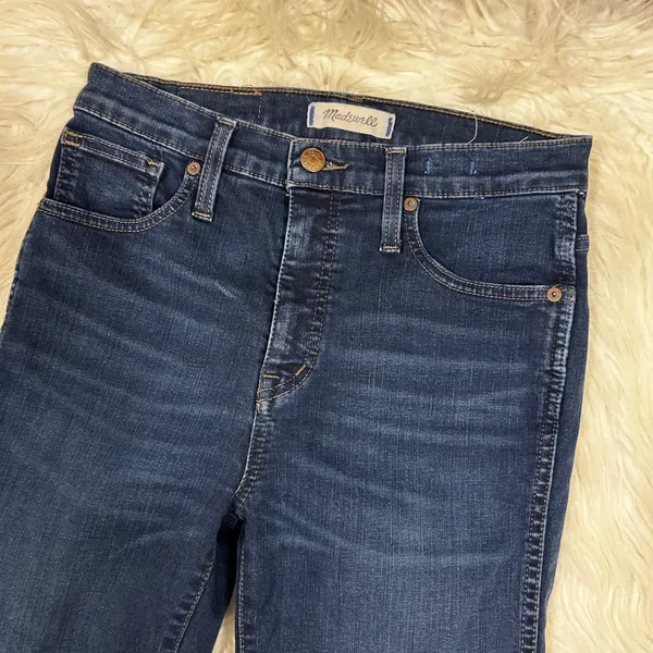 Madewell 10 Inch High Rise Skinny‎ Jeans Dark Wash Size 26 - Image 5