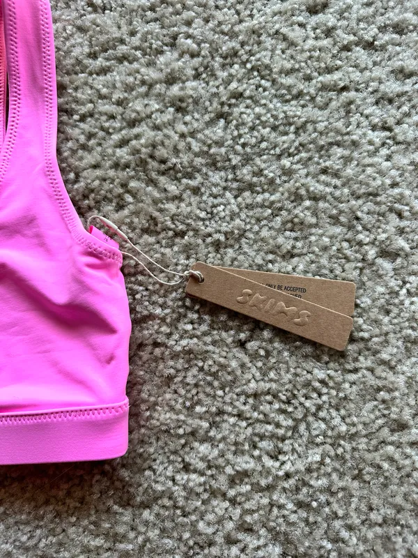 SKIMS Signature Swim tank bikini top light pink - Image 3