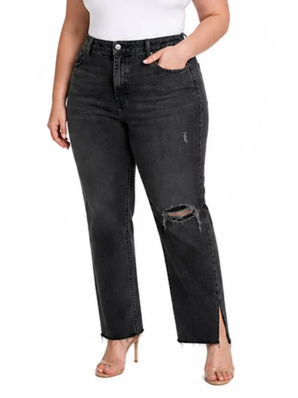 Good American Good Boy Washed Black 34‎ Jeans - Size 15 - Image 3