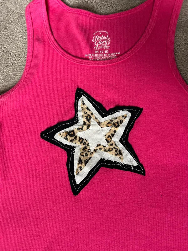 Bright Pink Star Tank - Image 2