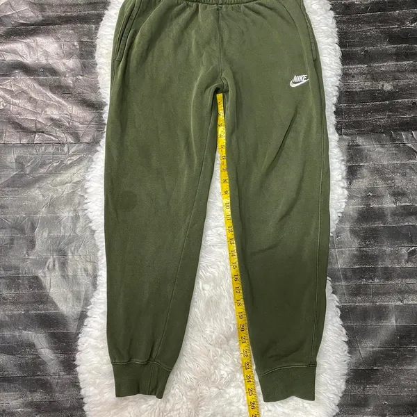 Nike Women'S Olive Green Elastic Waist Jogger Sweat Pants Activewear Gym Comfy - Image 5