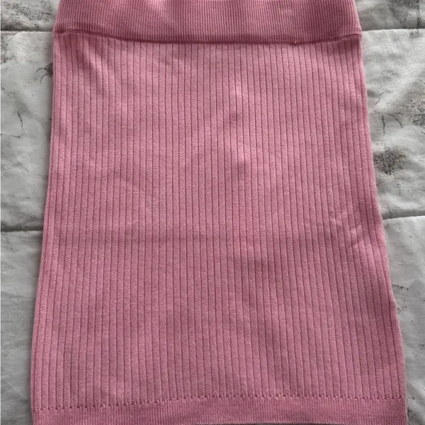 NWT Meshki CeCe Pink Ribbed Knit Mini Skirt, size M Barbiecore boho Y2K ballet - Image 8