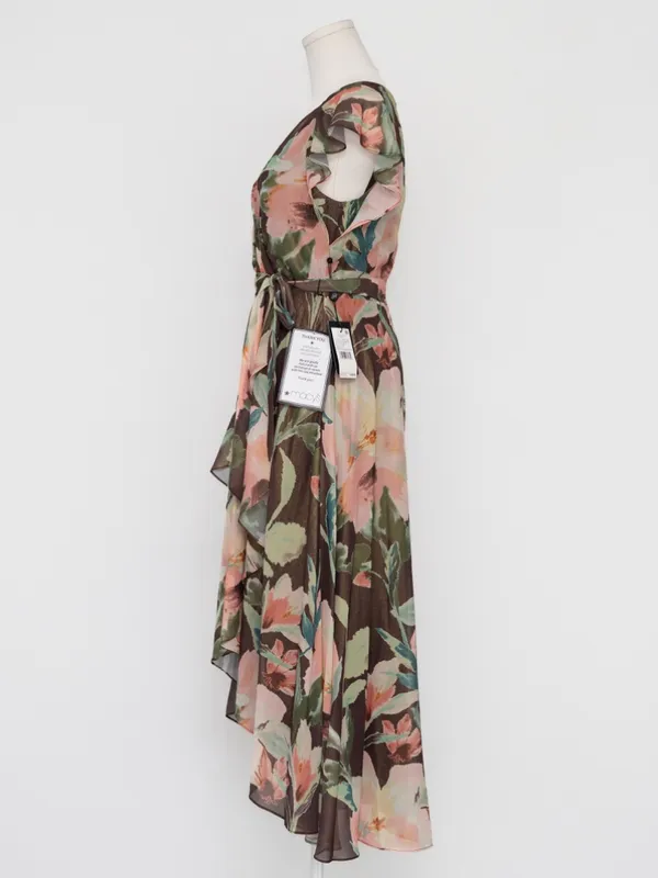 Adrianna Papell - Floral High-Low Midi Dress‎ - Image 6
