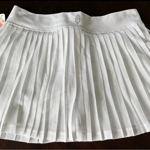 Free people Chic White Pleated Skater Skirt - Image 2