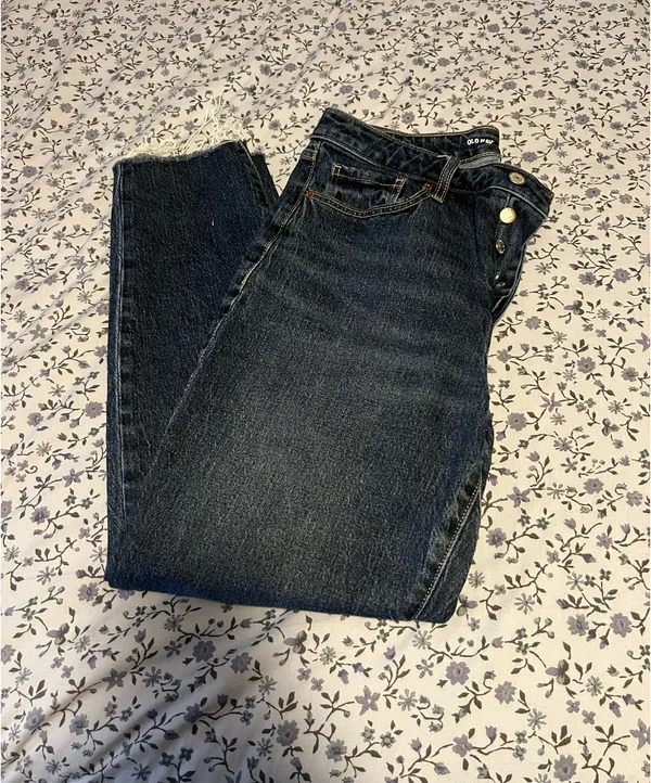 Old Navy Dark Wash OG Straight High Rise Denim Jeans - Image 5