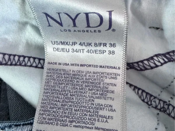 NYDJ Marilyn Straight Jeans Women’s Size 4 Medium Wash Stretch Denim - Image 6