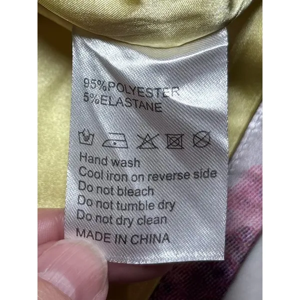 Elsie & Fred Urban Outfitters UO Cherub Satin Mini Skirt XL Metallic Y2K Print - Image 10