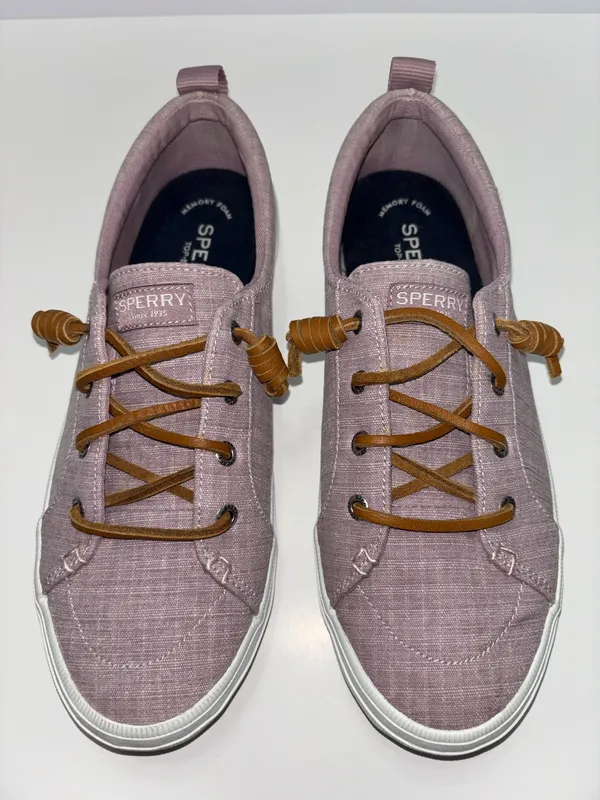 Sperry Crest Vibe Elastic Slip On Sneaker Shoe Women's Size 8M Lilac STS88212 - Image 3