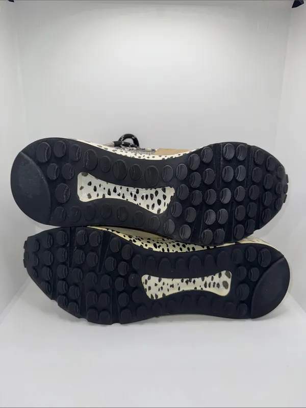 Steve Madden Cliff Sneakers Animal Print Women’s 7 Gray Tan - Image 8