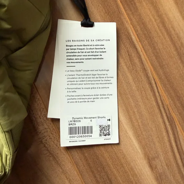 NWT Lululemon Dynamic Movement Short 5" - size 6 - Image 4